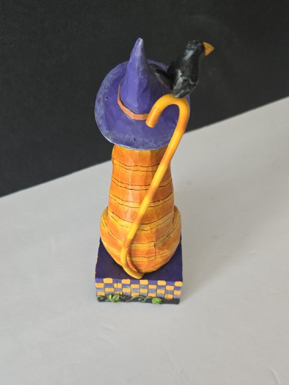 2006 Jim Shore Kitty in a Witch Hat Resin Halloween Figurine - Picture 9 of 12